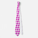 pink flower tie