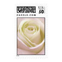 Elegant white bridal rose stamp