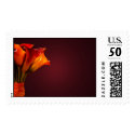 Colorful calla lily bouquet wedding stamps stamp