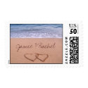 Love on the beach - Customized stamp