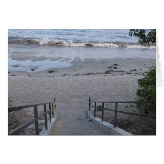 steps to the beach card