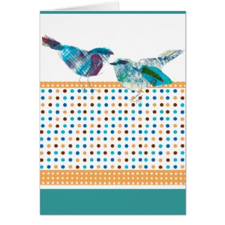 Blue Bird Modern Design card
