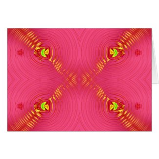 pink ripple card