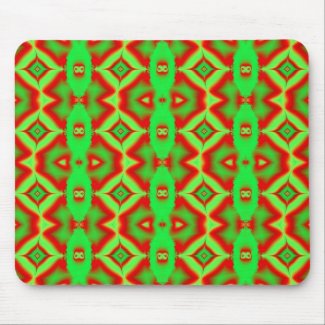 wild red green mousepad