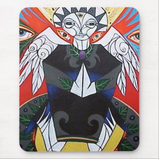 Kneeling Angel by Gregory Gallo mousepad