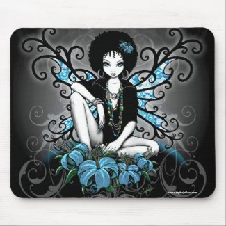 China Retro Afro Lilly Gothic Fairy mousepad