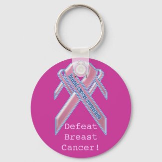 Defeat Breast Cancer Keychain