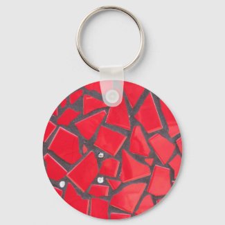 red tile keychain