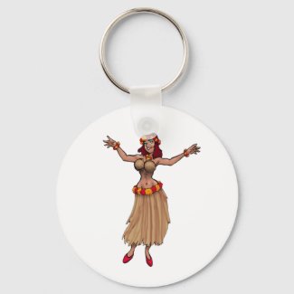 Hula Girl Keychain keychain