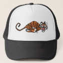 Cartoon Running Tiger hat hat