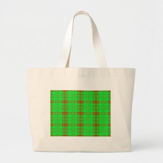 red green holiday bag