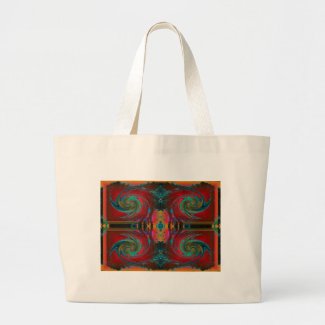 Red Cosmos Swirl bag