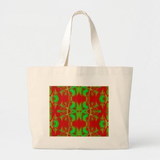 bright green red bag