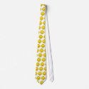 yellow flowers tie