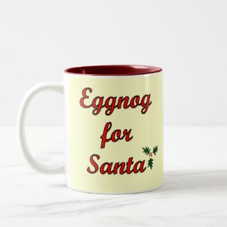 Eggnog for Santa mug