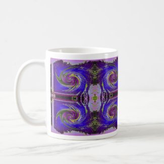 purple cosmos swirl mug