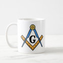 Masonic Square & Compasses mug