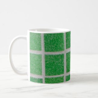 green tiles mug
