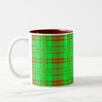 red green holiday mug