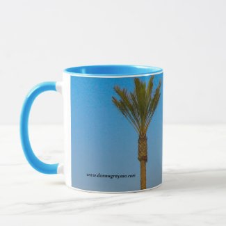 Palm Trees with Blue Sky Mug