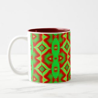 wild red green mug