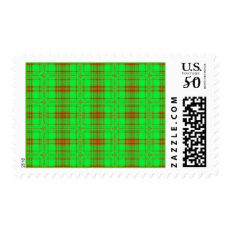 red green holiday stamp
