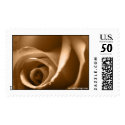 August Rose Wedding Postage Stamp