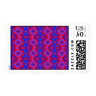 wild red blue stamp