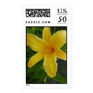 yellow flower postage