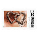 Two Hearts postage