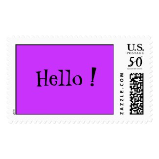 Hello ! Postage Stamp