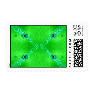 green ripple stamp