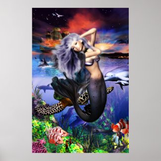 Mermaid Fantasea Poster print