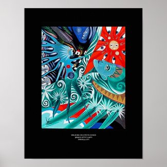 Walking on Green Wings by Gregory Gallo print