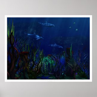 Aquamarine print