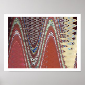 Earthly Abstract Poster Print print