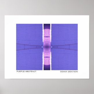 Purple Abstract Print