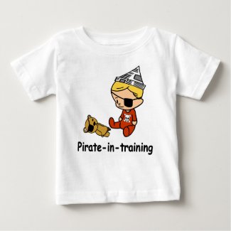 Pirate in Training baby t-shirt shirt