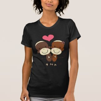 Sock Monkey Hugz T-shirt