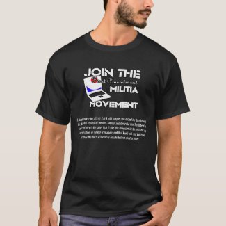 First Amendment Militia - Free Press Uniform Tee shirt