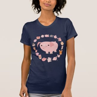 Pig Mandala lady raglan shirt